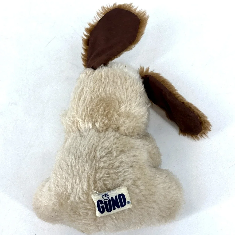 Vintage Gund 1976 Creation Plush Dog‎ Puppy Tan Brown Tongue Out Sits Animal 5